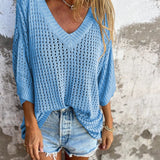 DAONA - Top de punto con escote en V