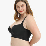 Sujetador push-up Yack Saint® con espalda alisadora – Negro