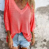 DAONA - Top de punto con escote en V