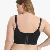 Yack Saint® Sujetador de cobertura total – Espalda lisa y máxima sujeción en negro