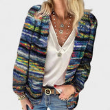 Jaiane - Cálido cárdigan multicolor