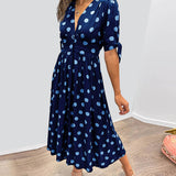 Maria | Vestido de Lunares con Botones