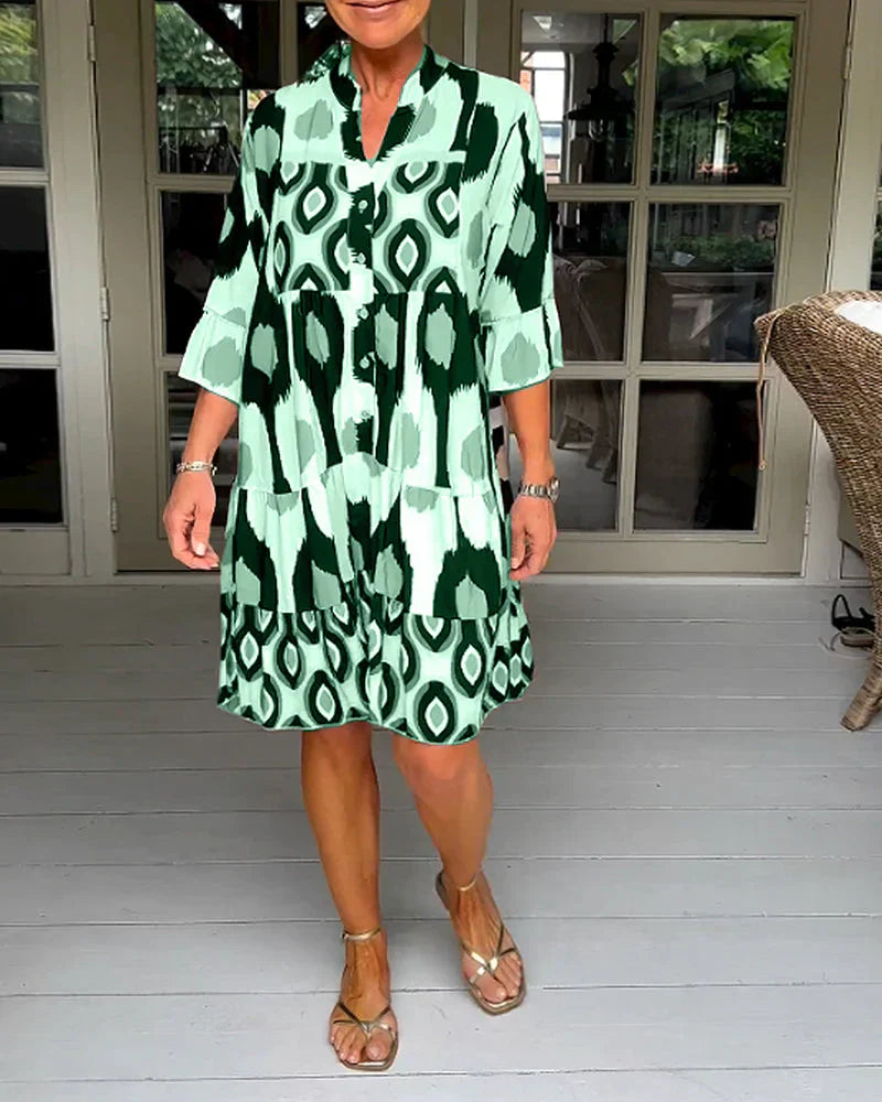 Talia - Vestido Midi Impreso