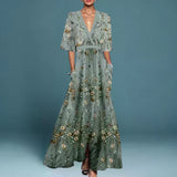 Ruby - Vestido Elegante con Patrón Floral