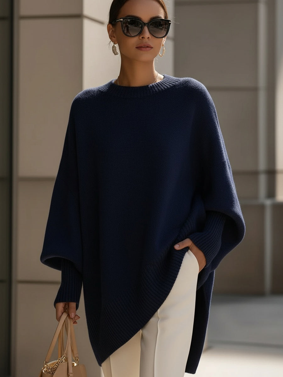 Elena - Poncho oversize de elegancia natural