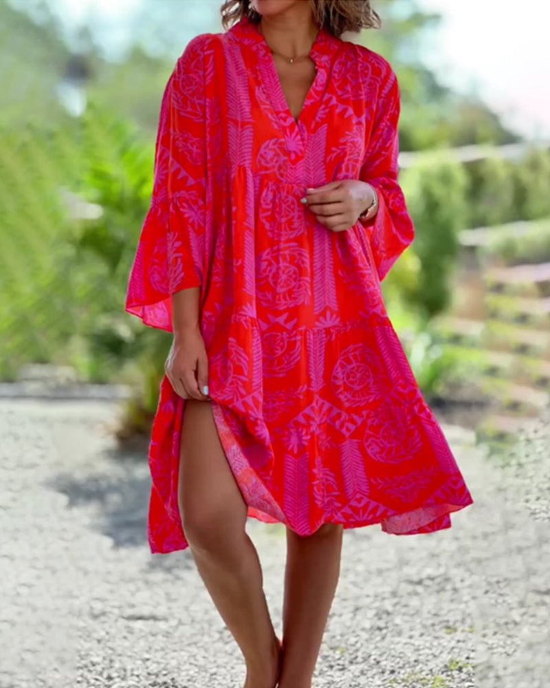 Oriana - Vestido Ligero de Cuello en V para Mujeres