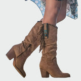 Frederica - Botas Vaqueras de Ante