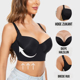 Sujetador push-up Yack Saint® – Espalda lisa y elevación en color beige (2 unidades)