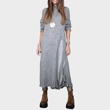 Vega Conjunto de Jersey y Vestido de Estilo Lencería