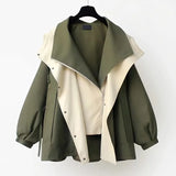 Mariel | Chaqueta con Capucha Bicolor