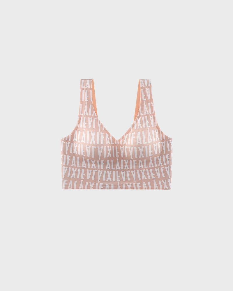 Yack Saint® Sujetador deportivo sin tirantes con cuello en V y espalda lisa