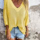 DAONA - Top de punto con escote en V