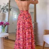 Luna | Vestido Maxi con Estampado Floral