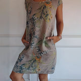 Madison | Vestido Relajado con Hojas Tropicales