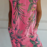 Madison | Vestido Relajado con Hojas Tropicales