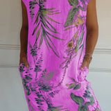 Madison | Vestido Relajado con Hojas Tropicales