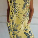 Madison | Vestido Relajado con Hojas Tropicales