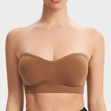 Sujetador bandeau sin tirantes: sin costuras, sin aros y con un ajuste perfecto