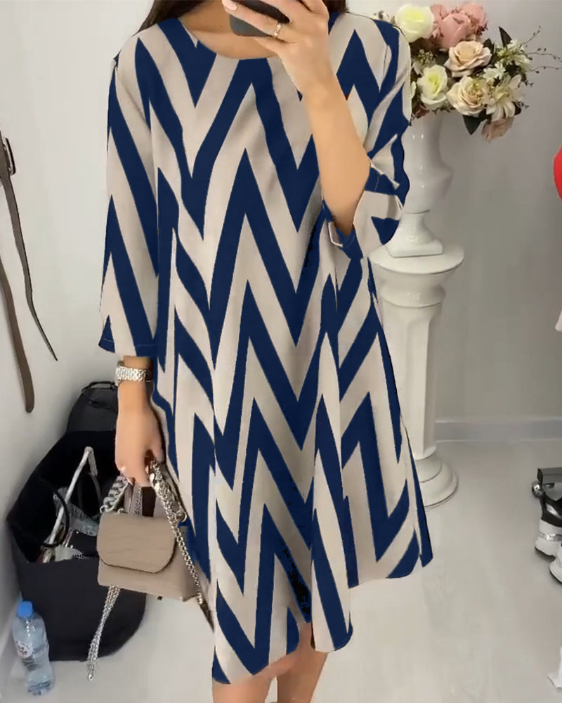 Lovenza - Vestido Midi Zigzag
