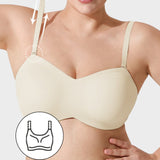 Sujetador bandeau con soporte completo: antideslizante y ajustable