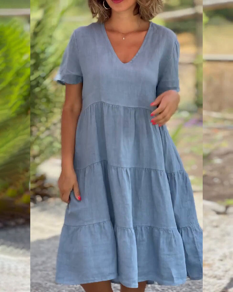 Samantha | Vestido Vuelto con Bolsillos