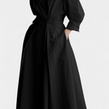 Miriam Vestido Maxi de Manga Larga Retro