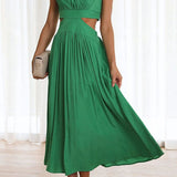 Quincy | Vestido Midi con Corte y Bolsillos