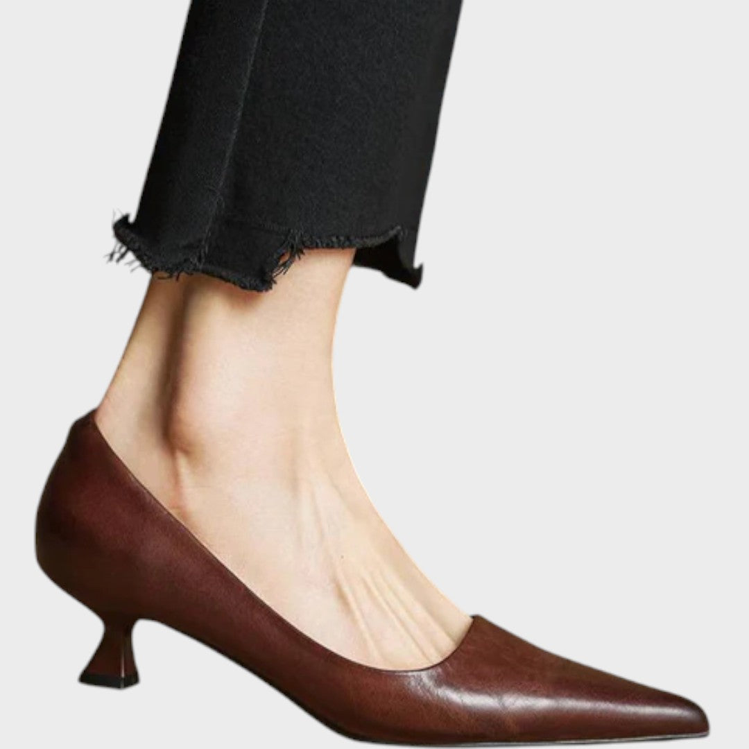 Ali Zapatos de Punta en Cuero