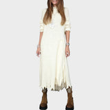 Vega Conjunto de Jersey y Vestido de Estilo Lencería