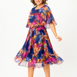 AYALA | VESTIDO DE CHIFFON CÓMODO TALLA PLUS