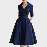Amália Vestido Midi Elegante