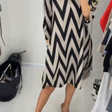 Lovenza - Vestido Midi Zigzag