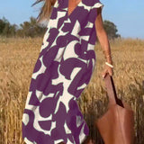 Sarinya - Vestido Impreso Con Escote en V