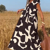 Sarinya - Vestido Impreso Con Escote en V