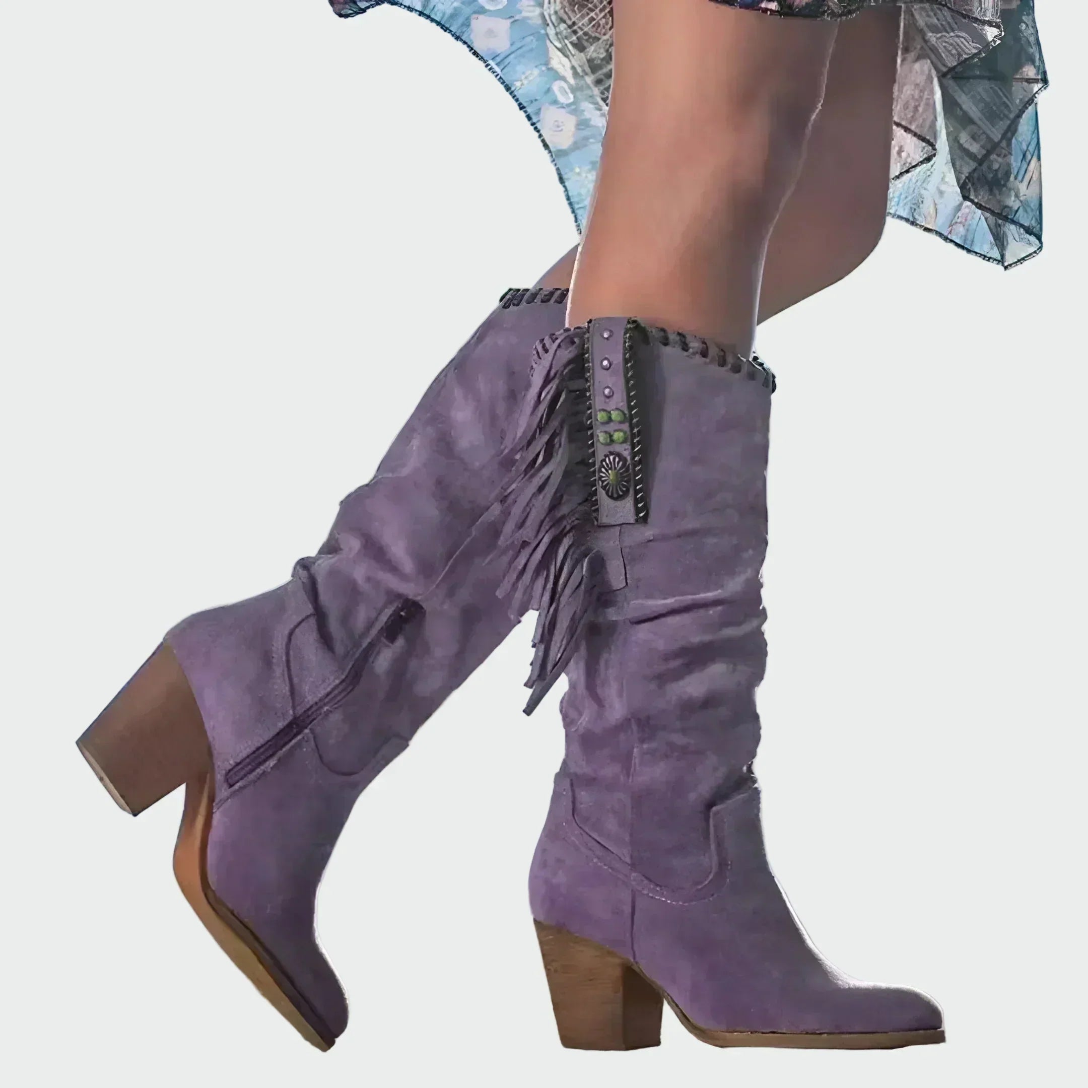 Frederica - Botas Vaqueras de Ante