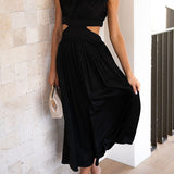 Quincy | Vestido Midi con Corte y Bolsillos