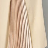Vestido de Punto con Pliegues Laterales