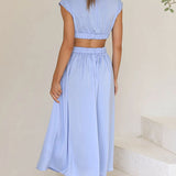 Quincy | Vestido Midi con Corte y Bolsillos