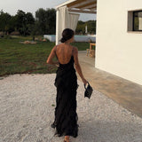 Zara - Vestido Maxi con Volantes