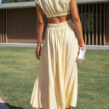 Quincy | Vestido Midi con Corte y Bolsillos