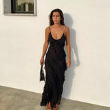Zara - Vestido Maxi con Volantes