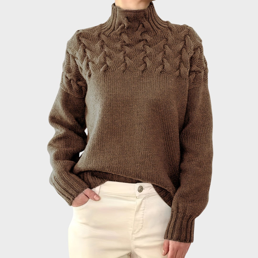 Lari Suéter Elegante de Tricot