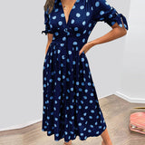 Maria | Vestido de Lunares con Botones