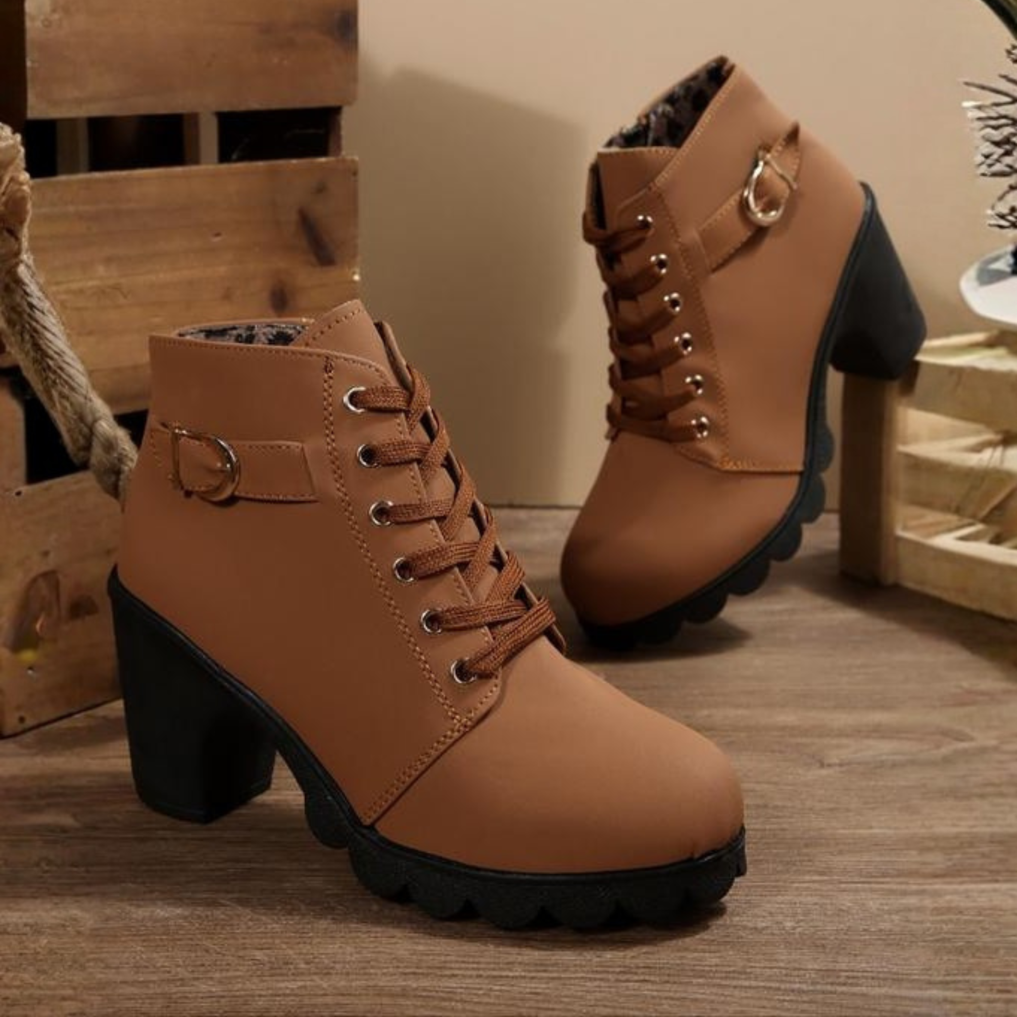 Rita - Elegantes botas de caña corta