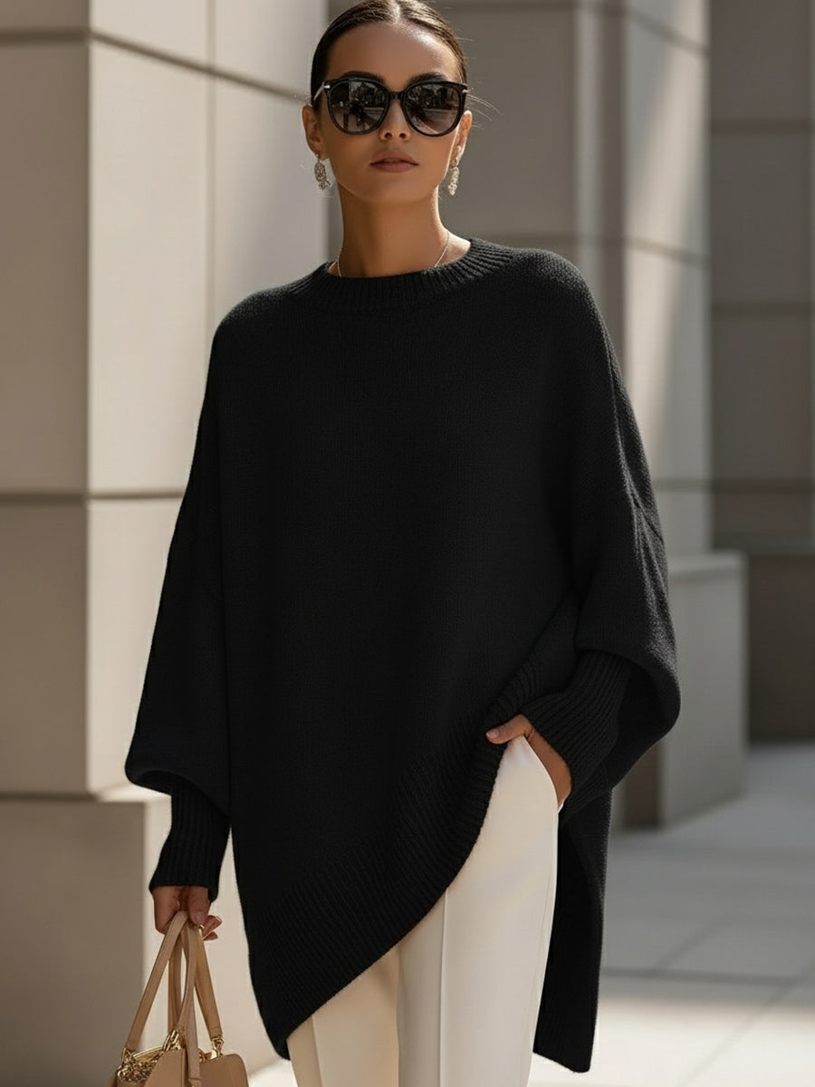 Elena - Poncho oversize de elegancia natural