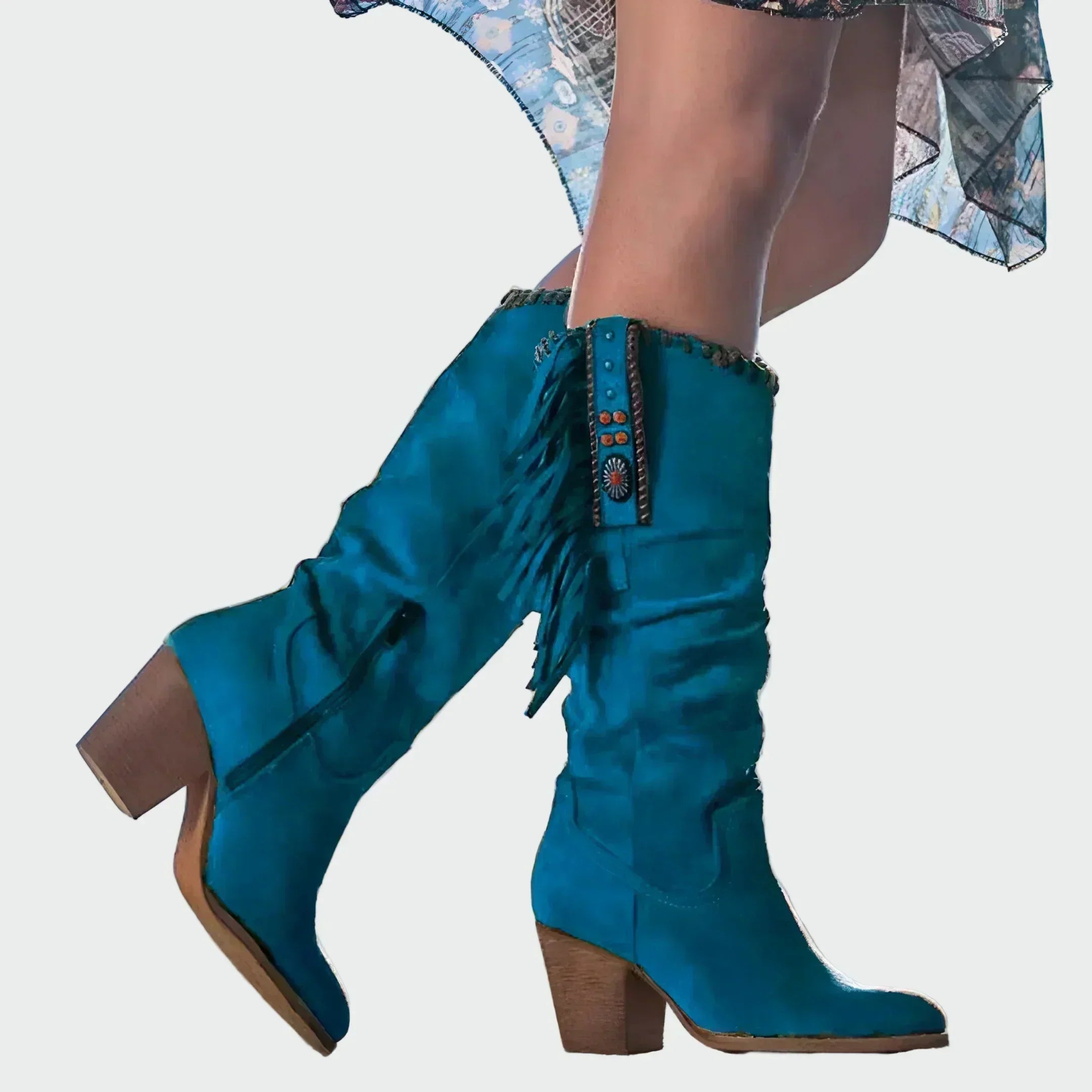 Frederica - Botas Vaqueras de Ante