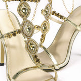 Tacones Altos con Punta de Strass
