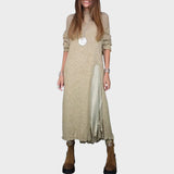 Vega Conjunto de Jersey y Vestido de Estilo Lencería