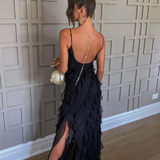 Zara - Vestido Maxi con Volantes
