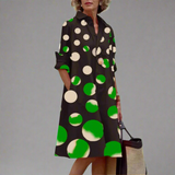 Nika | Vestido Midi Elegante con Estampado Floral